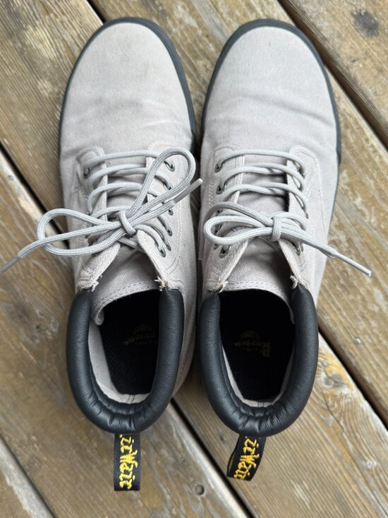 Doc Martens Gray Canvas Lace Up Eason Chukka Boot in Men\'s 12/EU 46 main image 9